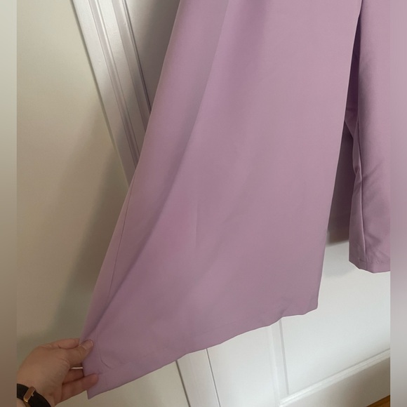PRETTY LITTLE THING plus size lavender wide leg pants! - Picture 5 of 13